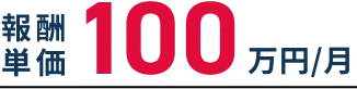 報酬単価100万円/月