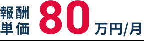 報酬単価80万円/月